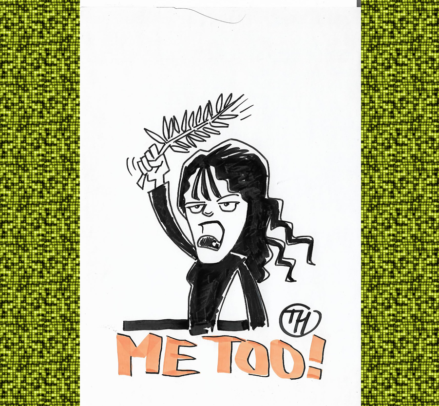 drawing of Maurizio Di Bona - Asia Argento