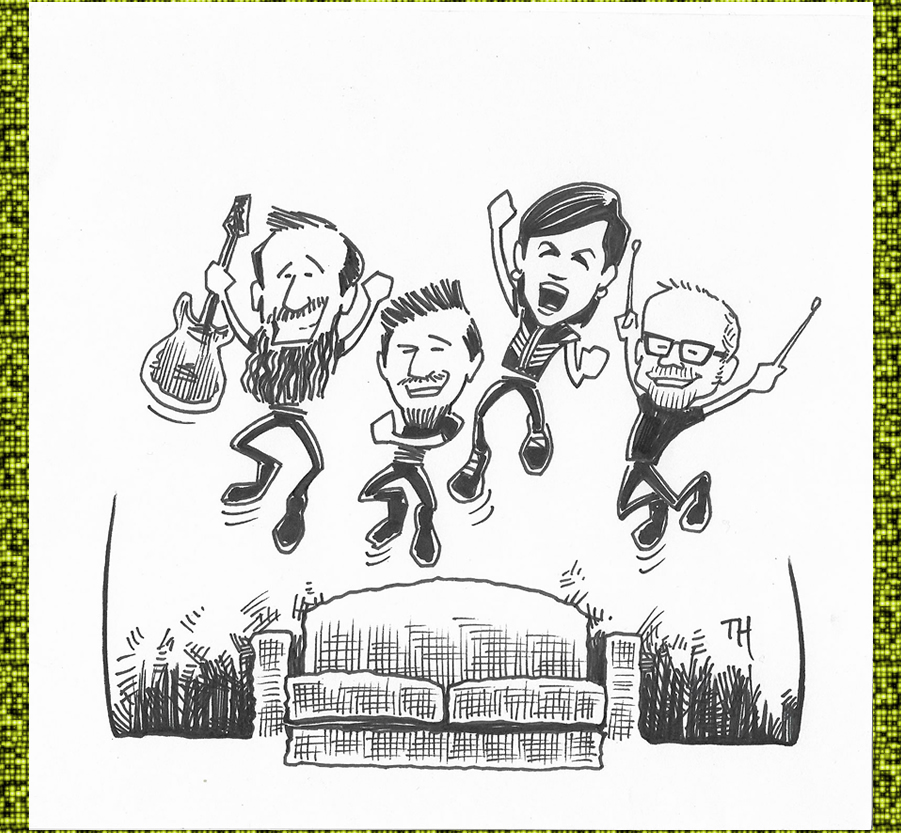 drawing of Maurizio Di Bona - the cranberries