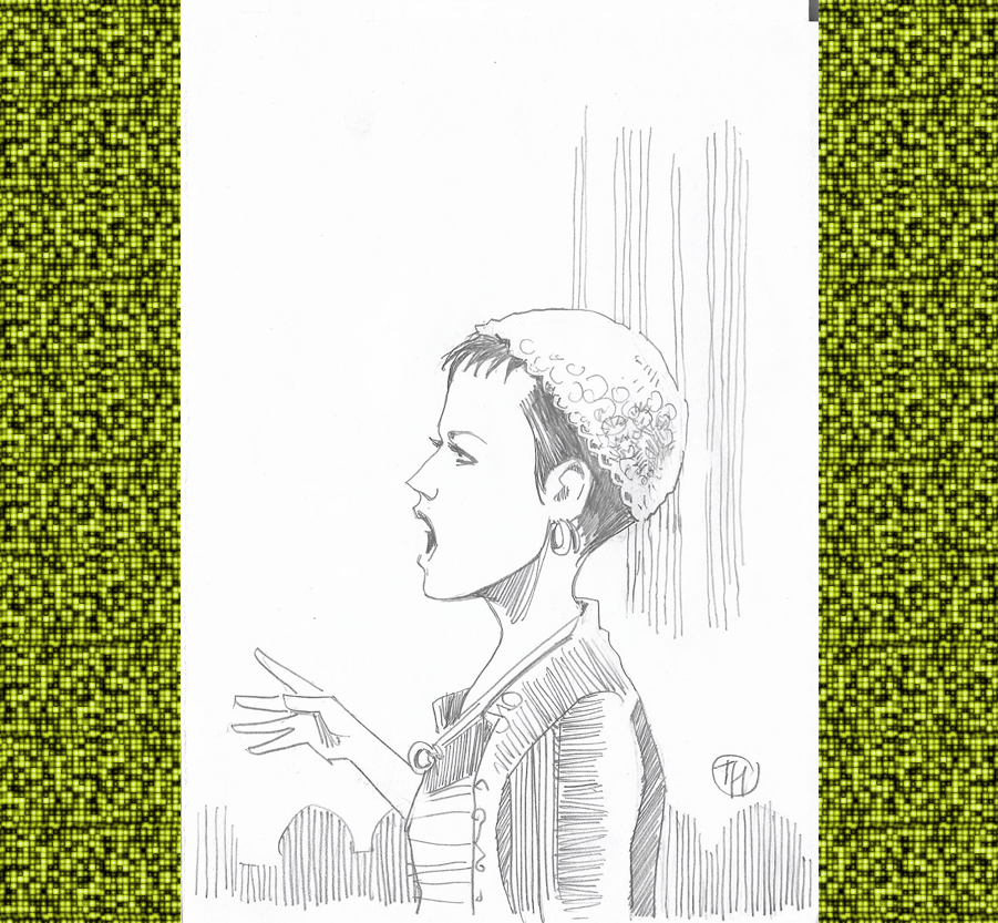 drawing of Maurizio Di Bona - Dolores O'Riordan