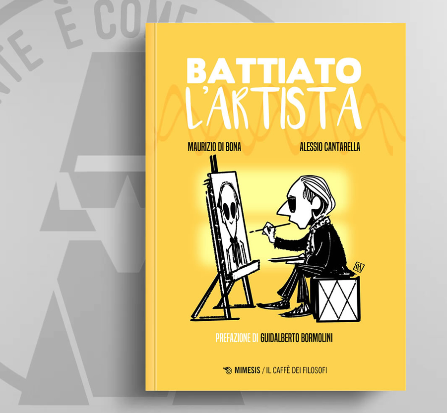 copertina del libro illustrato Battiato l'artista