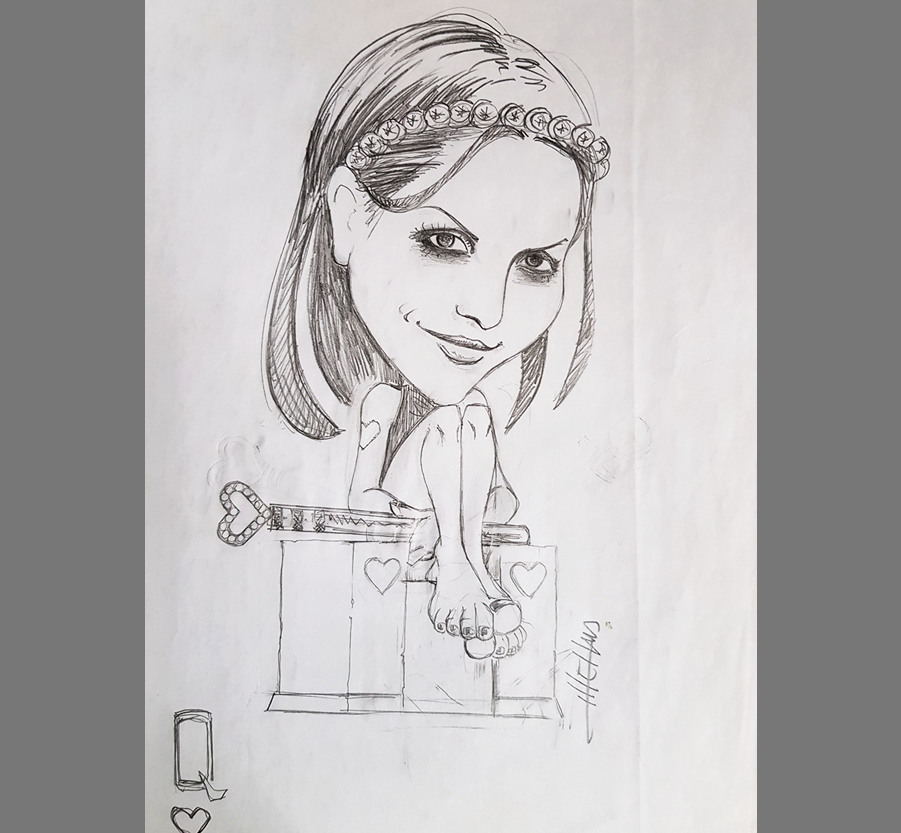 drawing of Maurizio Di Bona - Andrea