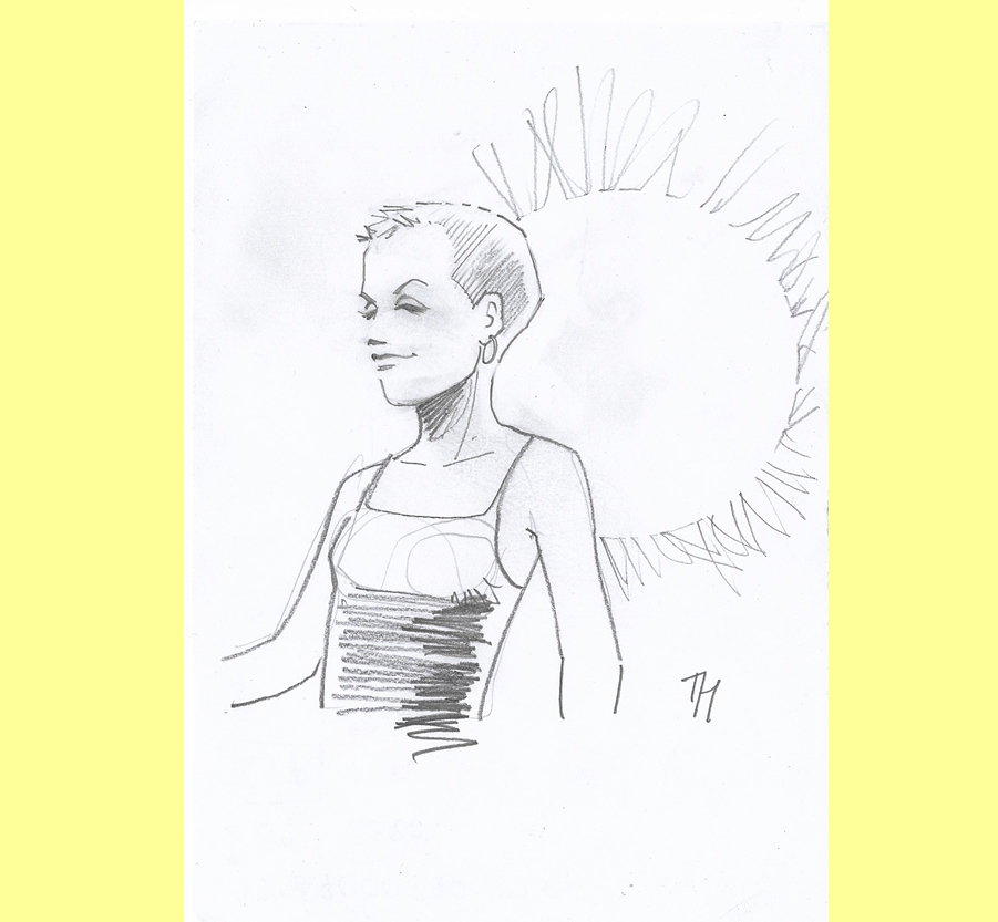 drawing of Maurizio Di Bona - Dolores O'Riordan