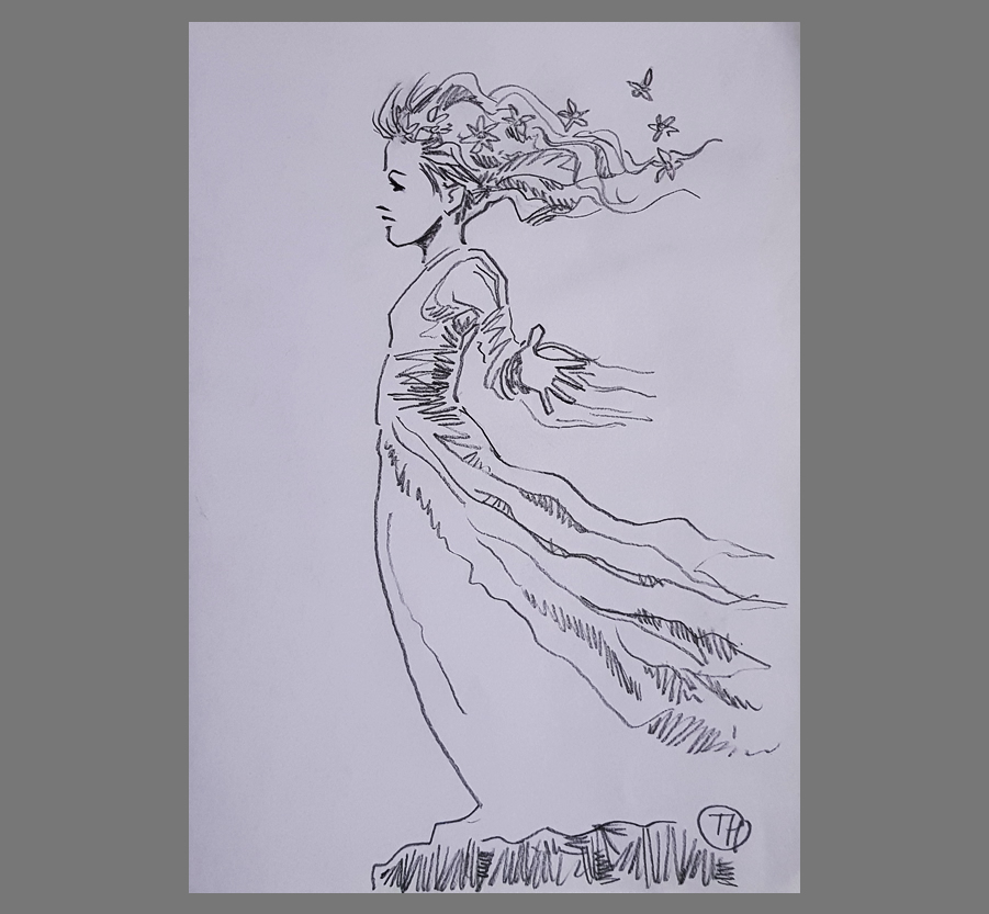 drawing of Maurizio Di Bona - Dolores